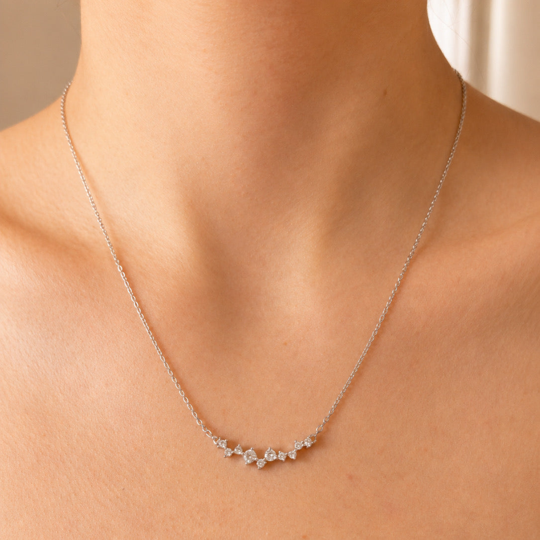 CP971 COLLAR PLATEADO CIRC MINIS