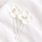 Pasador Flor Blanca Mini