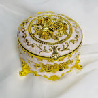 ARR970 Cofre para Arras Esmalte Rosa Circ Dorado