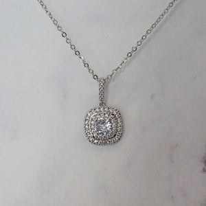 CP608 COLLAR PLATA CUADRADO ORILLA REDONDA