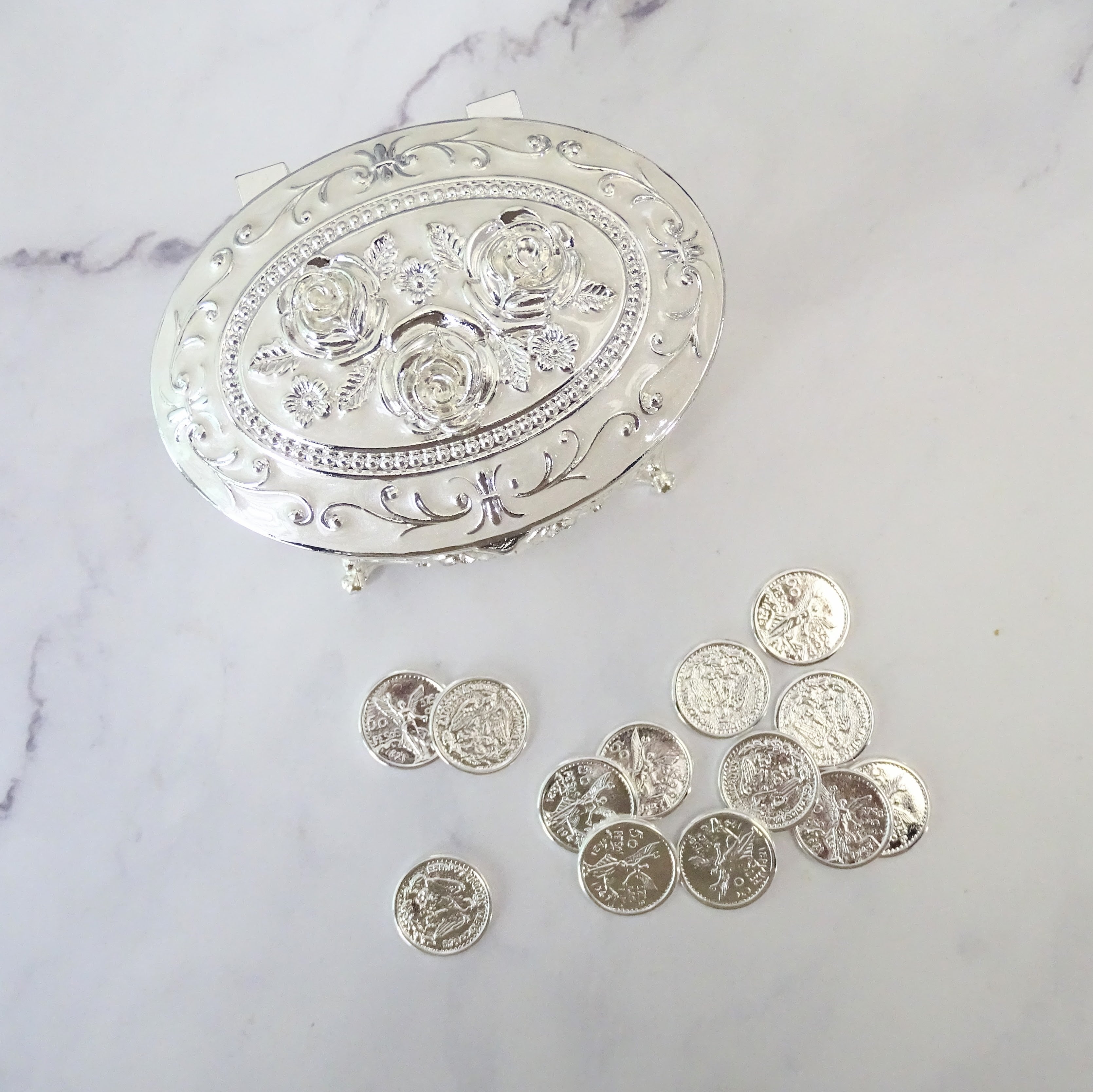 ARR831 Cofre para arras Esmalte Ovalo