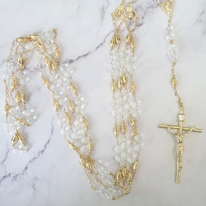 LD142 Lazo Chapa de Oro Crist con Semilla