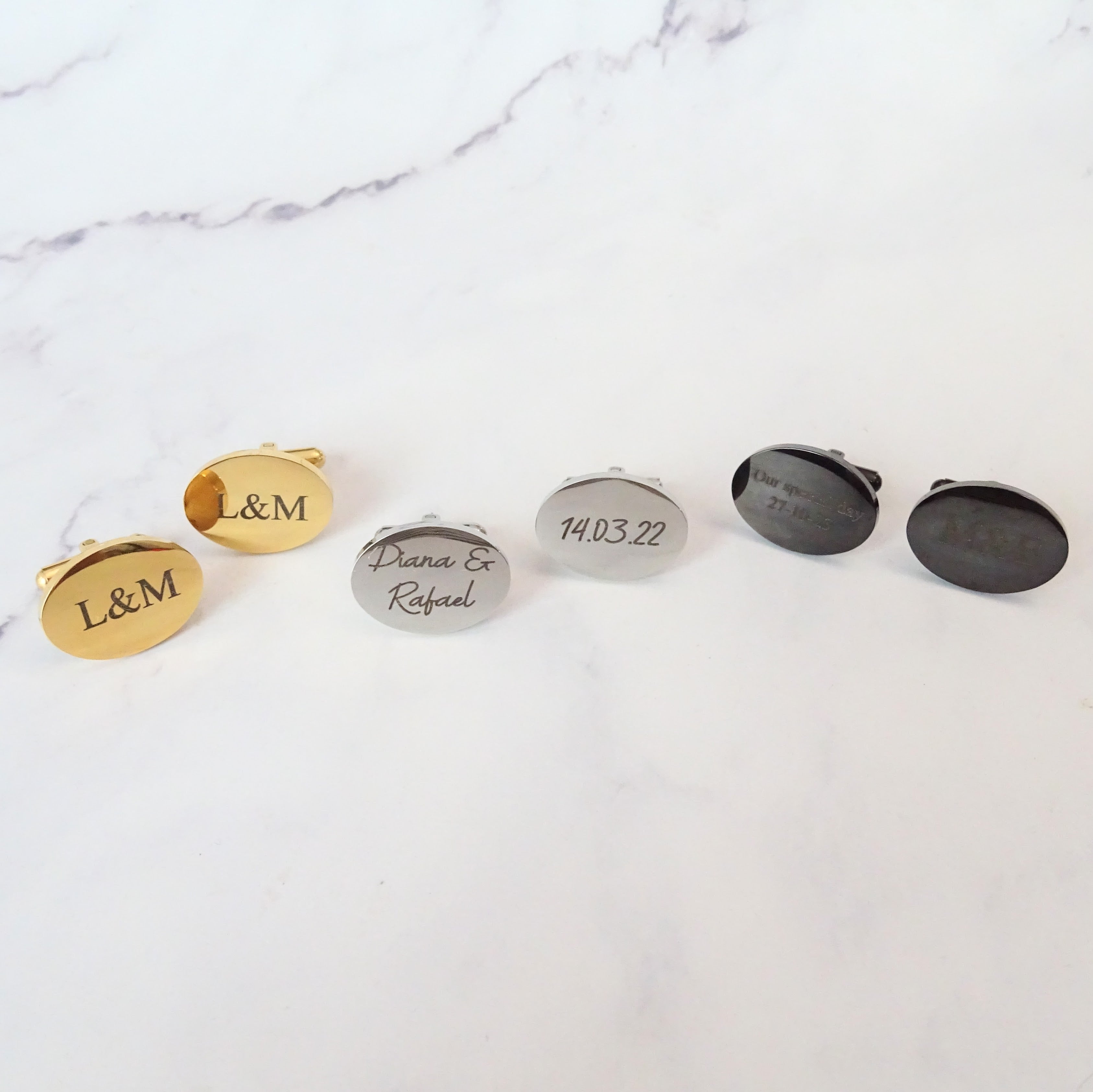 Mancuernillas Personalizadas Ovalo