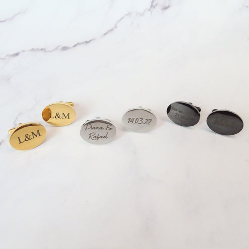 Mancuernillas Personalizadas Ovalo