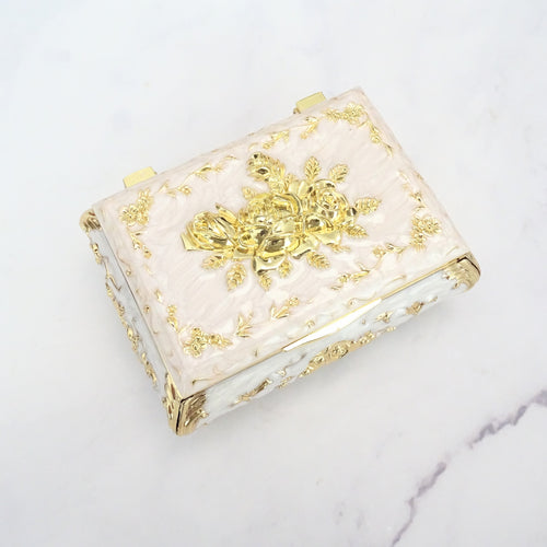 ARR425 Cofre para arras Esmalte rectangular Dorado