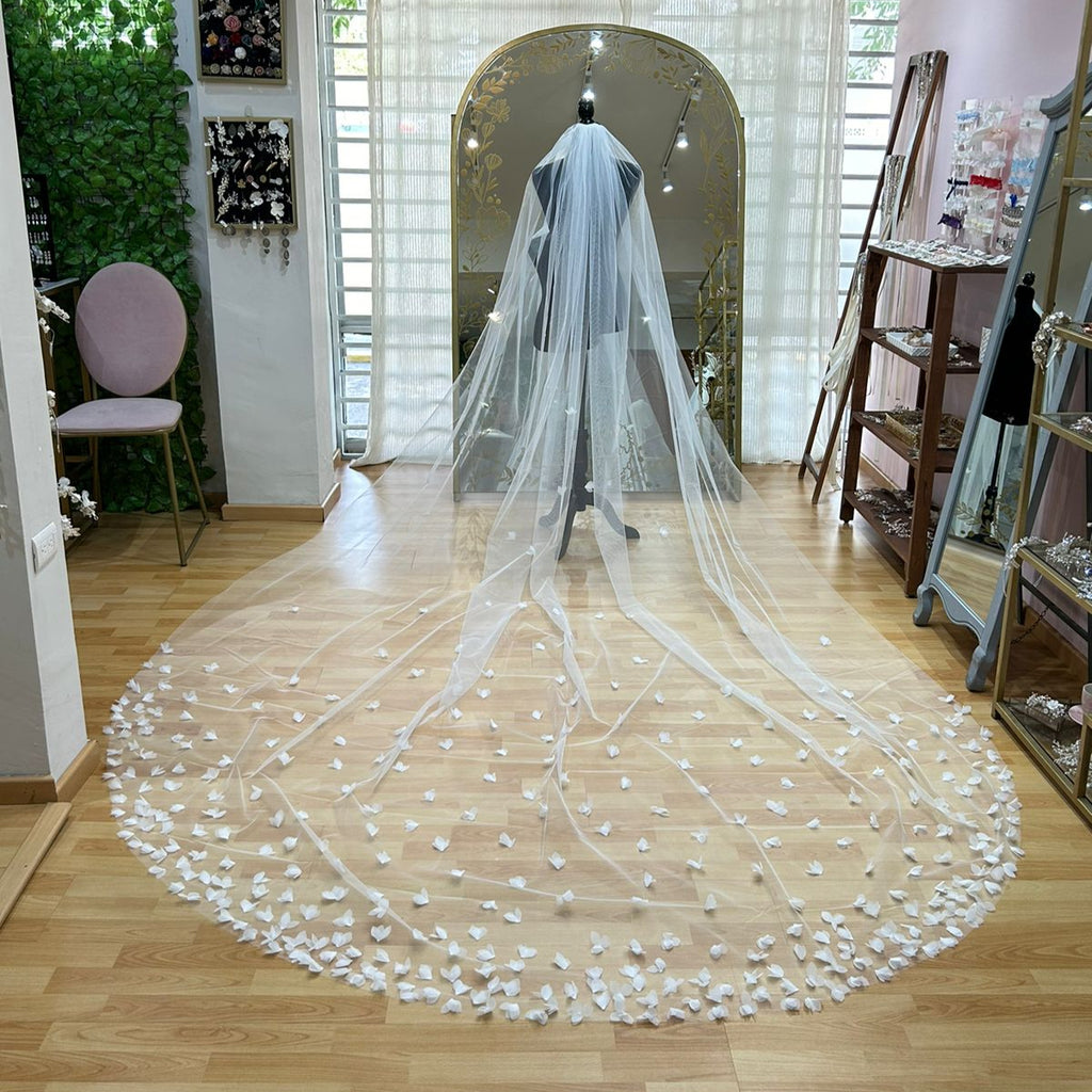 BURGOS Velo Ivory 3.5 Flores 3D