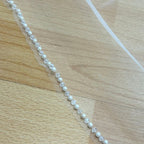 PARMA Velo Ivory 3 metros con Cristales y Perlas