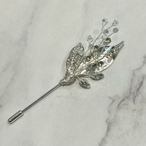 BP948 BOUTTONIERE HOJA METAL BRILLO