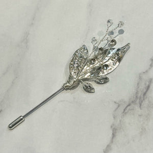 BP948 BOUTTONIERE HOJA METAL BRILLO