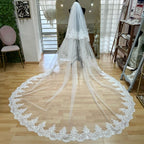 Sidney Velo Ivory 3 m doble completo con lentejuela