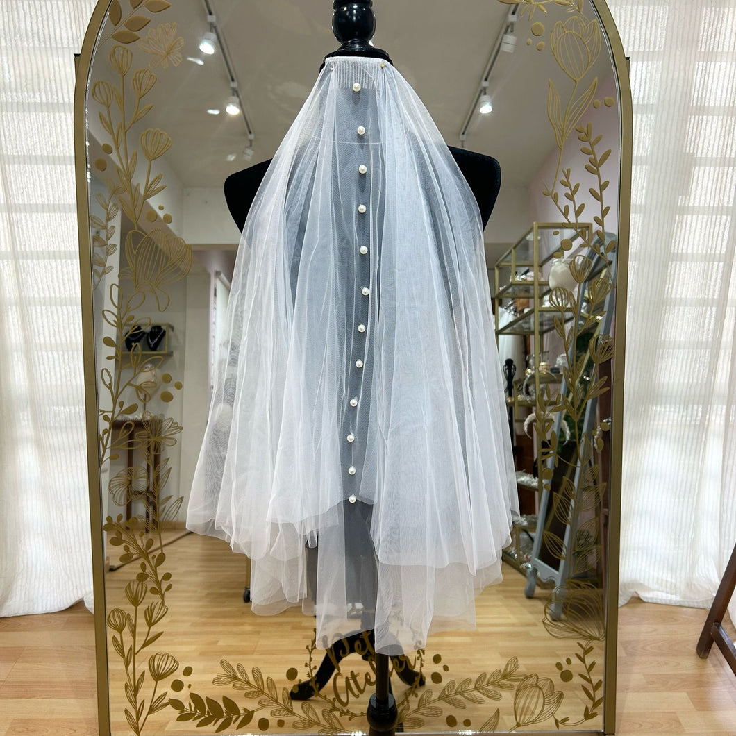 THIANA Velo corto ivory