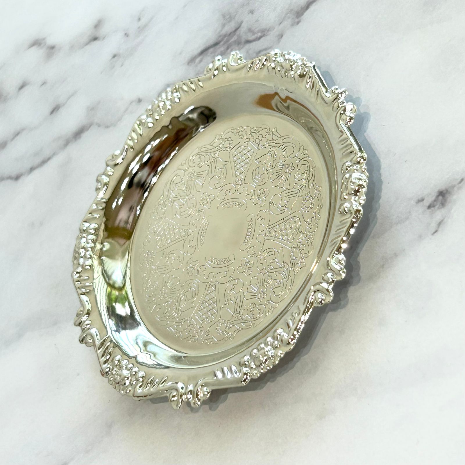 PL961 PLATO PARA JOYERIA CIRCULAR PLATEADO MET