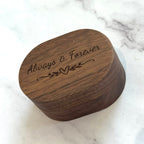 ARR508 Cofre para arras madera ovalado