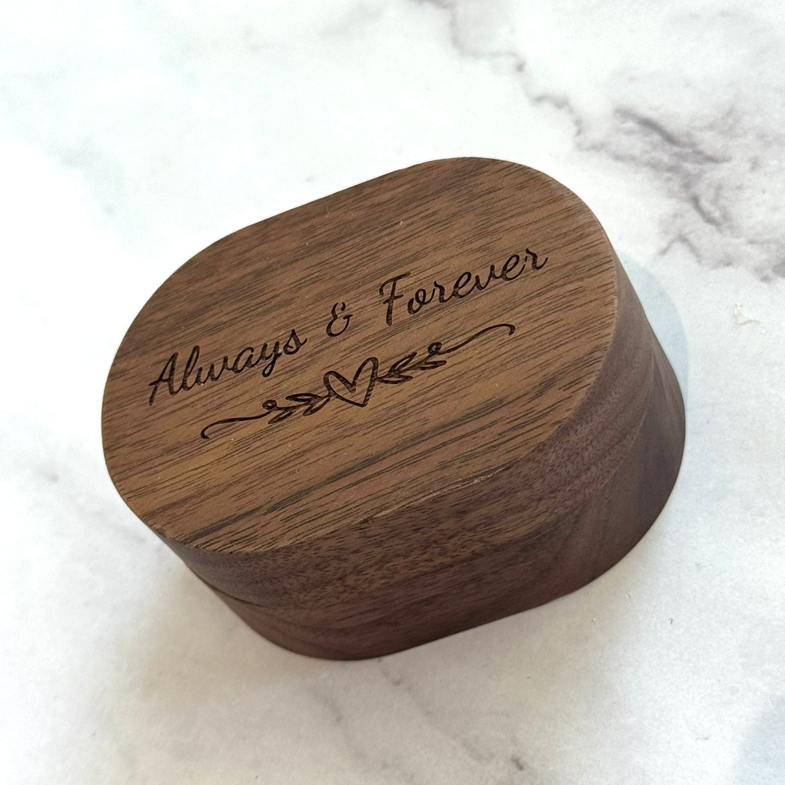 ARR508 Cofre para arras madera ovalado