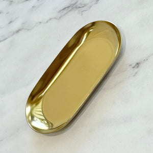 PL966PLATO PARA JOYERIA OVALO DORADO MET