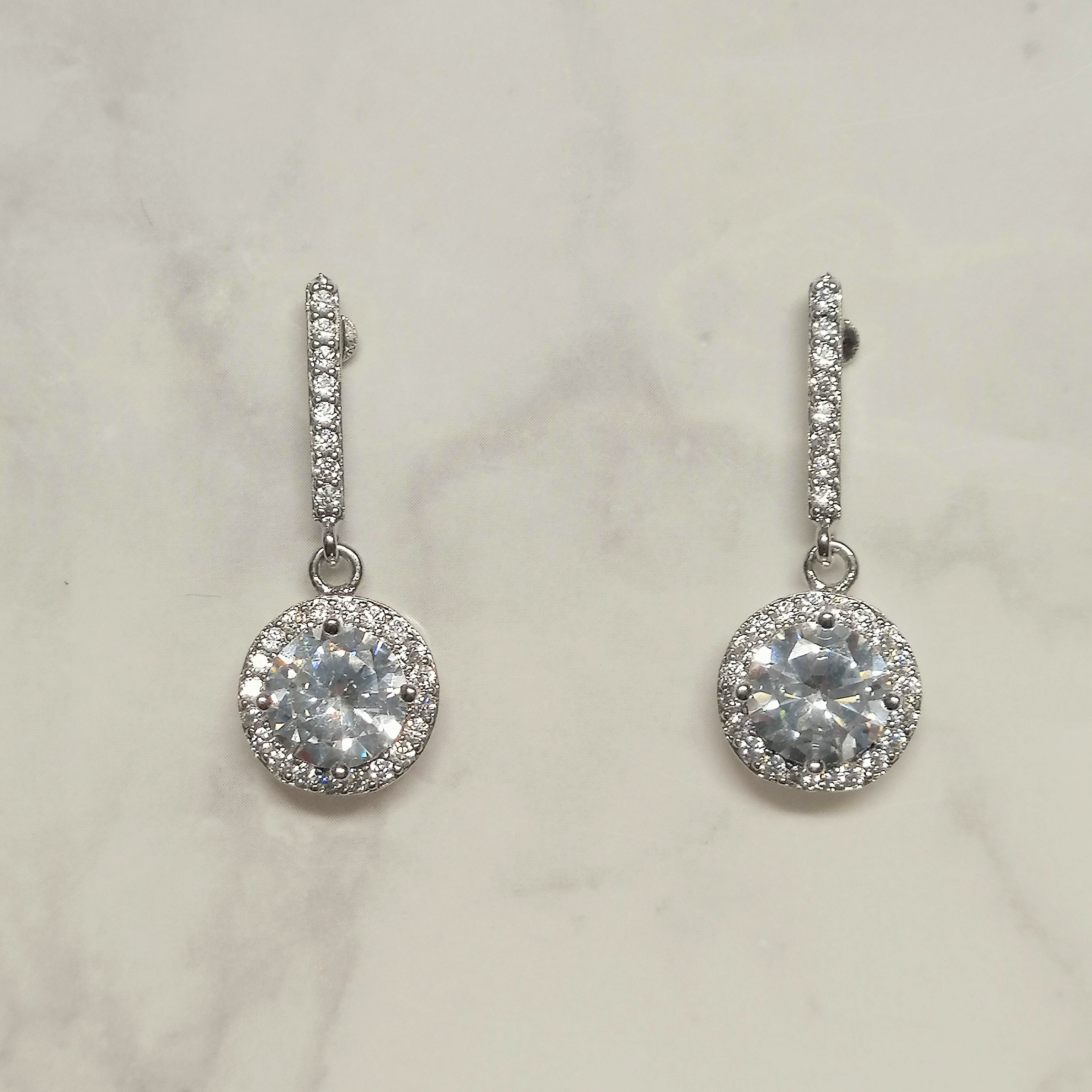 AP267 ARETES PLATA DE CIRCULO COLGANDO PAL