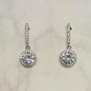 AP267 ARETES PLATA DE CIRCULO COLGANDO PAL