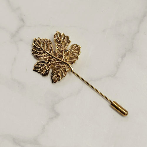 BOUTTONIERE DORADO HOJA MAPLE