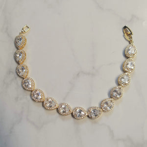PD287 PULSERA ORO GOTA CLASICA 19 CM
