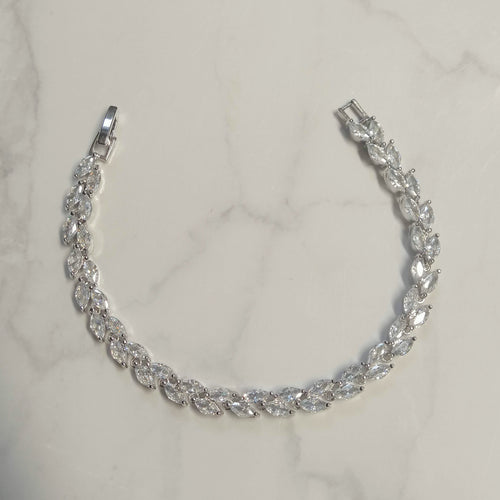 PP599 PULSERA PLATA 18 CM MARQUISE CLASICA