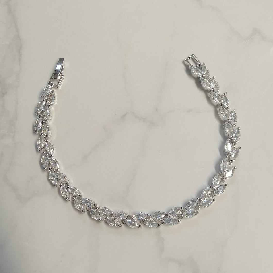 PP599 PULSERA PLATA 18 CM MARQUISE CLASICA