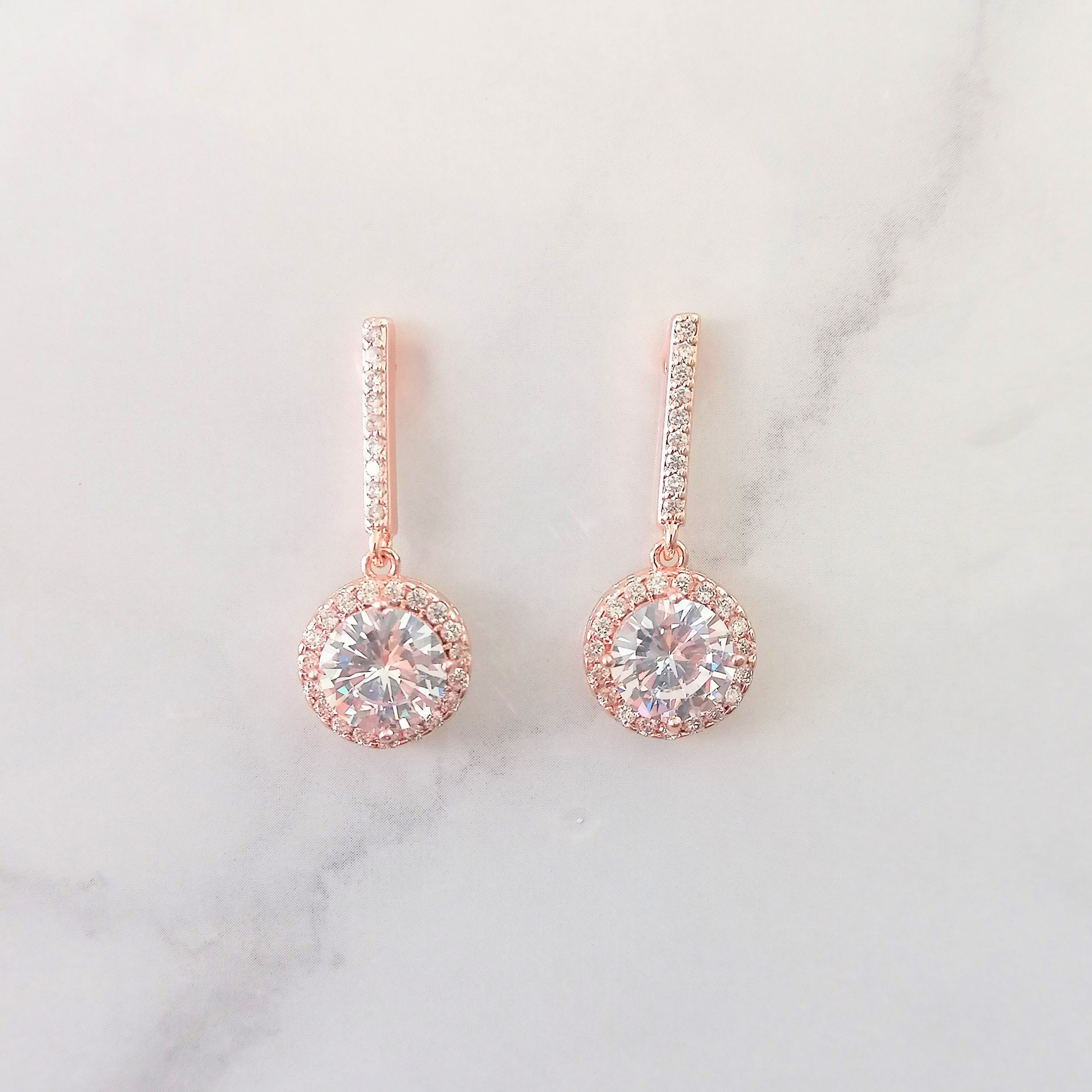 AR913 ARETES ROSAS PAL Y CIRC C MARCO