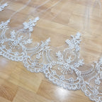 BASILEA Velo Ivory 4 mts con Lentejuela