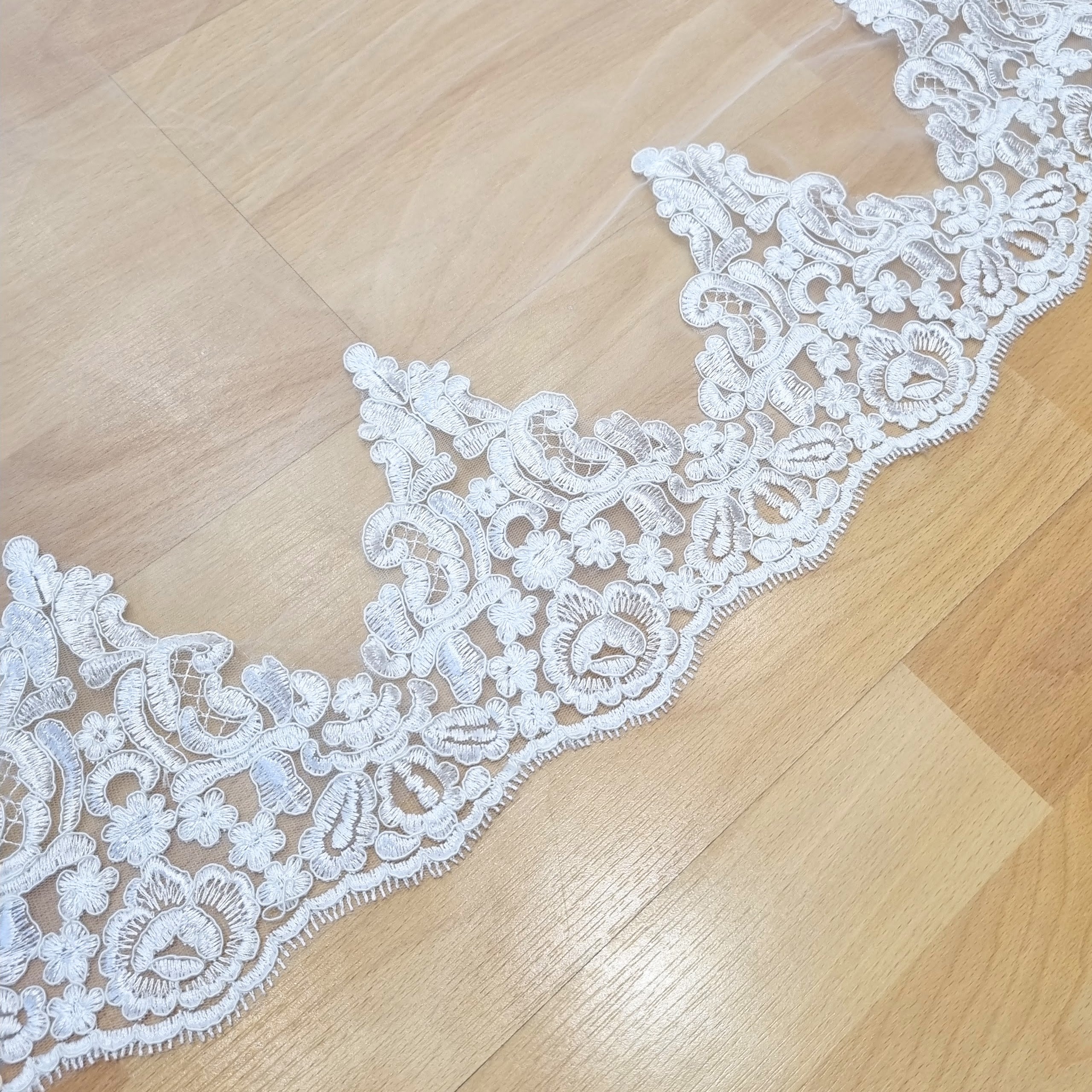 LIBIA Velo Ivory 3 mts Clasico Doble Completo