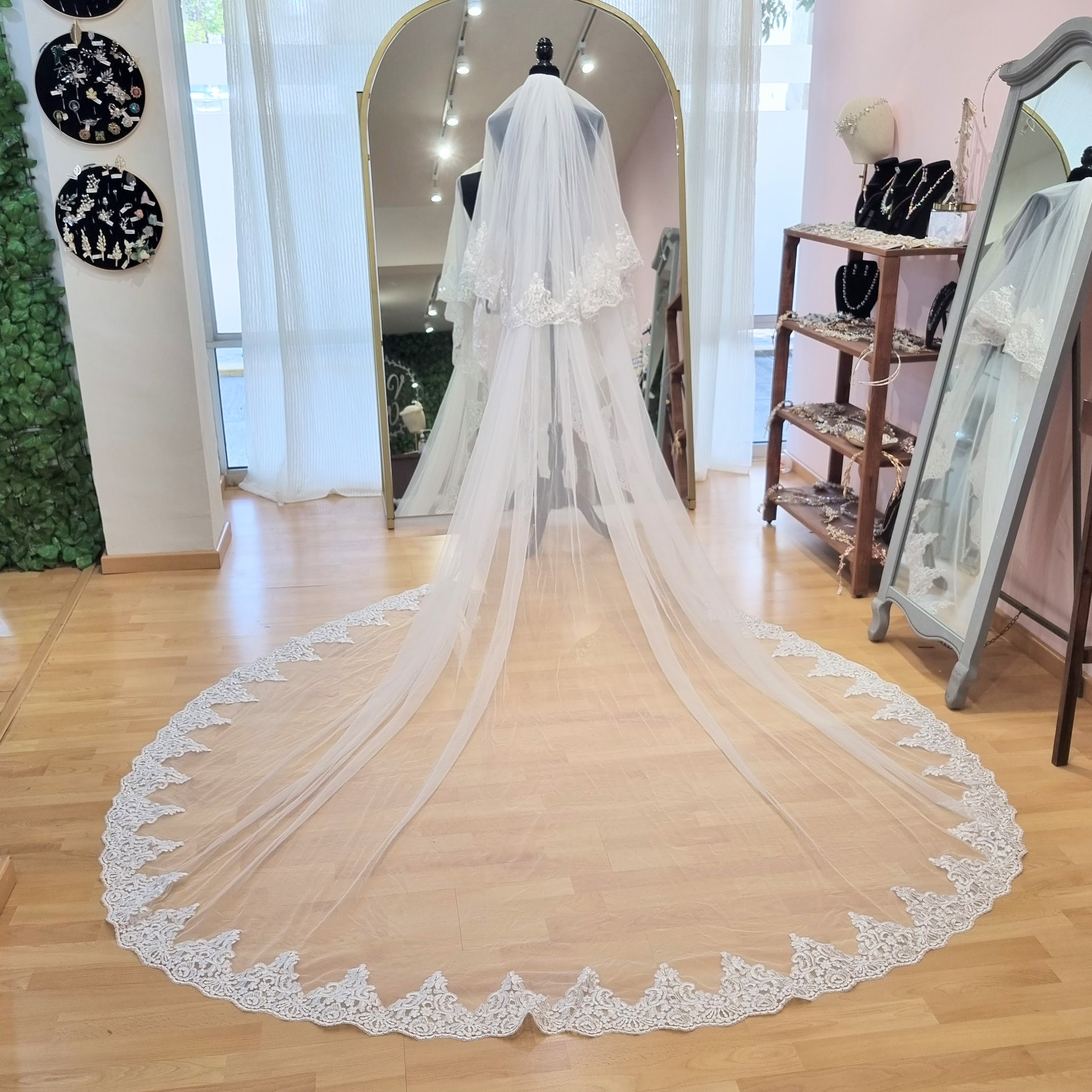 LIBIA Velo Ivory 3 mts Clasico Doble Completo