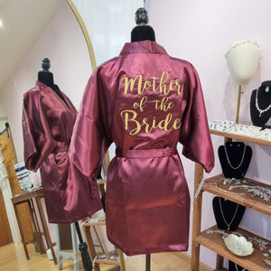 Bata Vino Bordada Entrega Inmediata Mother of the Bride Talla M