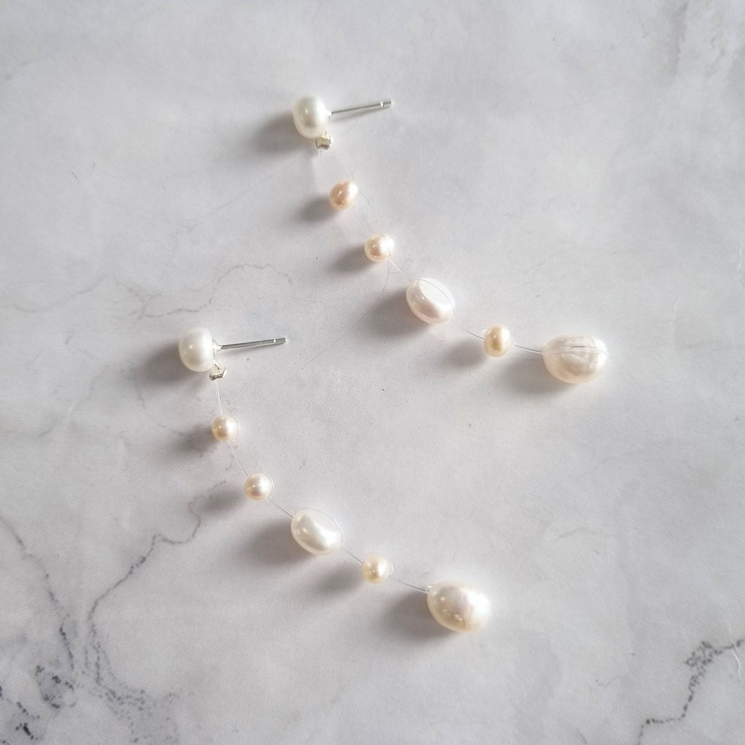 AP419 ARETES PLATEADOS CON PERLAS DE AGUA DULCE