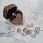 ARR237 Cofre para arras Corazon de Madera