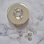 ARR240 Cofre para arras redondo espejo cristal