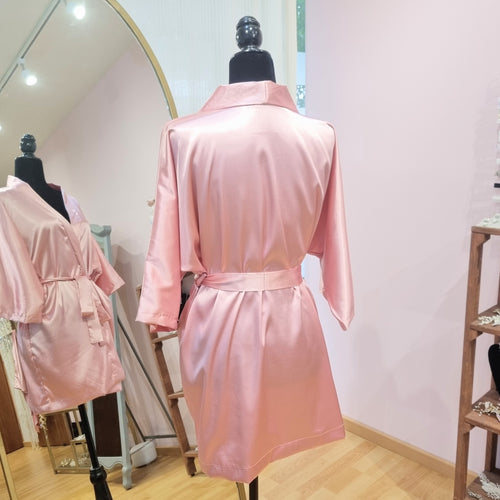 Bata Rosa Palo, lisa o para bordar