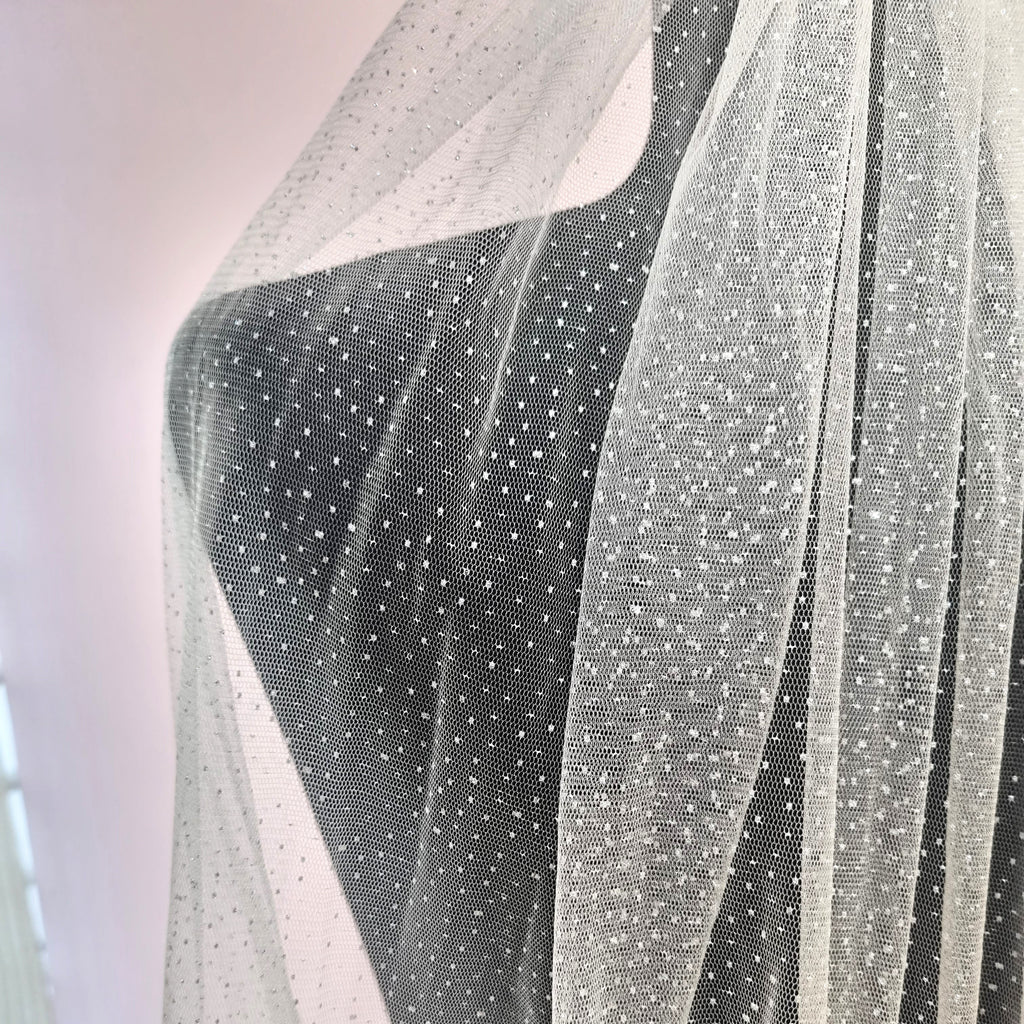 ATENAS Velo Corto Champagne con Brillos