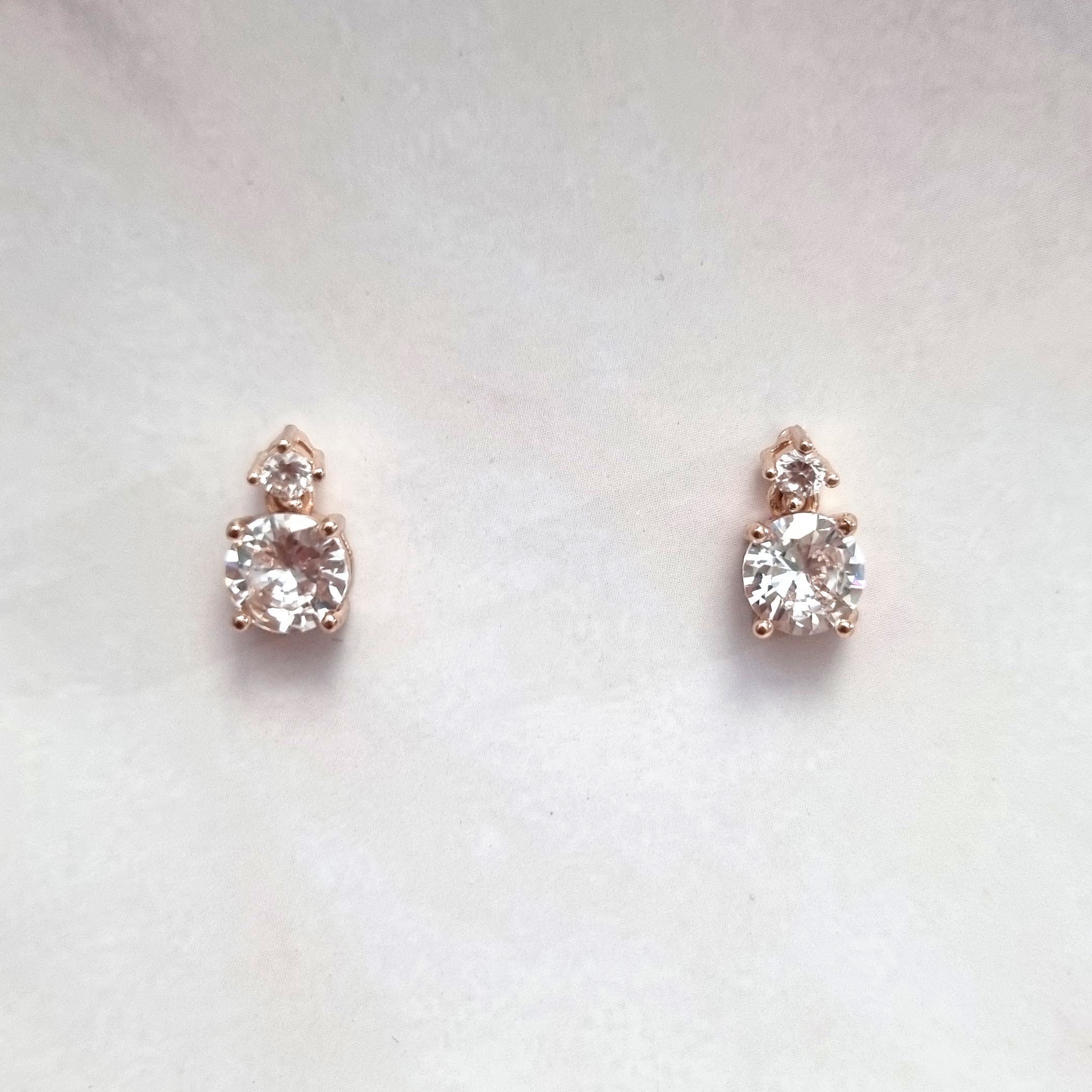 AR214 Aretes Rosas 2 Circ Mini
