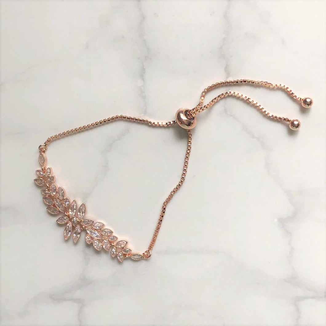 PR463 PULSERA ROSA AJUST MARQUISE C/MARCO PLANA