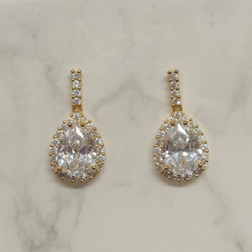AD396 ARETES DORADOS GOTA PAL GDE