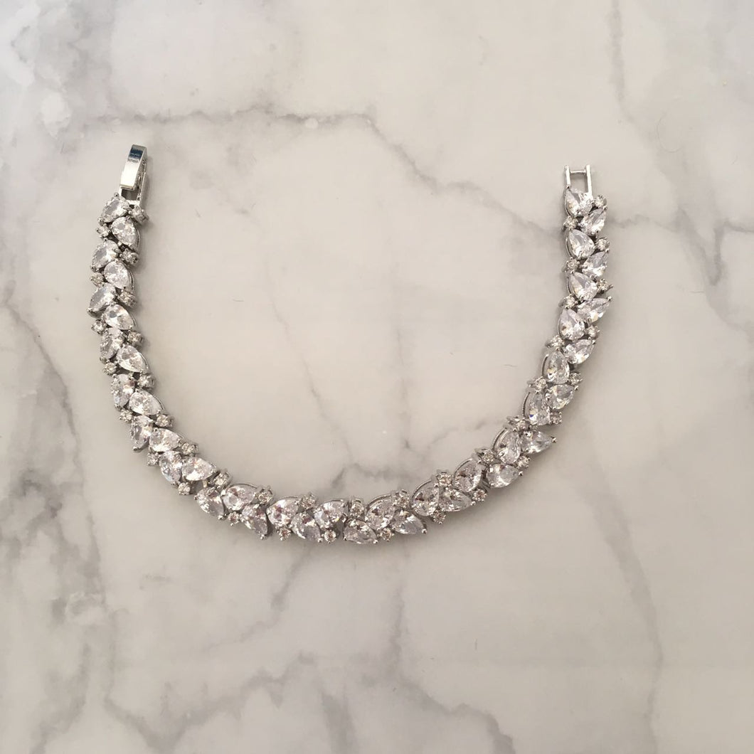 PP236 PULSERA PLATA 19 CM DOBLE