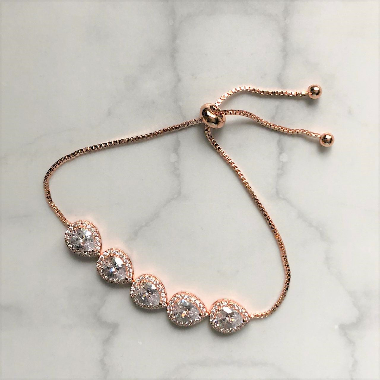 PR466 PULSERA ROSA AJUST GOTA CLASICA
