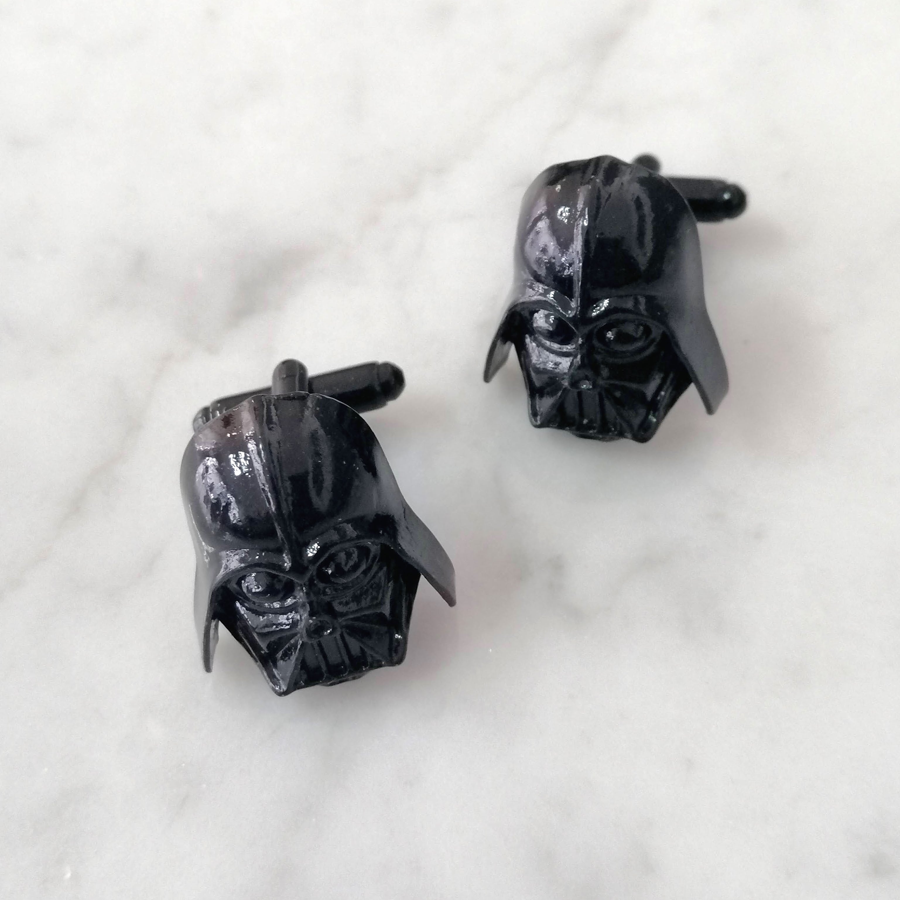 Mancuernillas Darth Vader Negras Grandes
