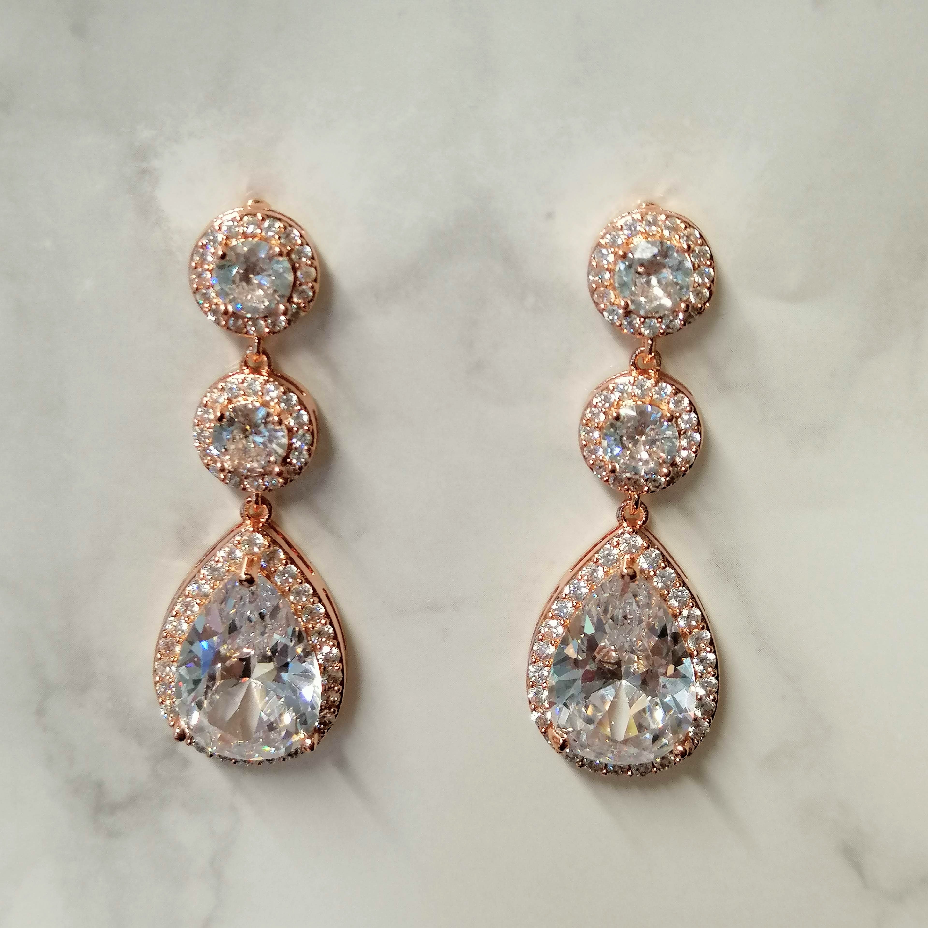AR703 ARETES ROSA DOS CIRC Y GOTA
