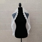 BURKINA Velo Blanco con Encaje VB358