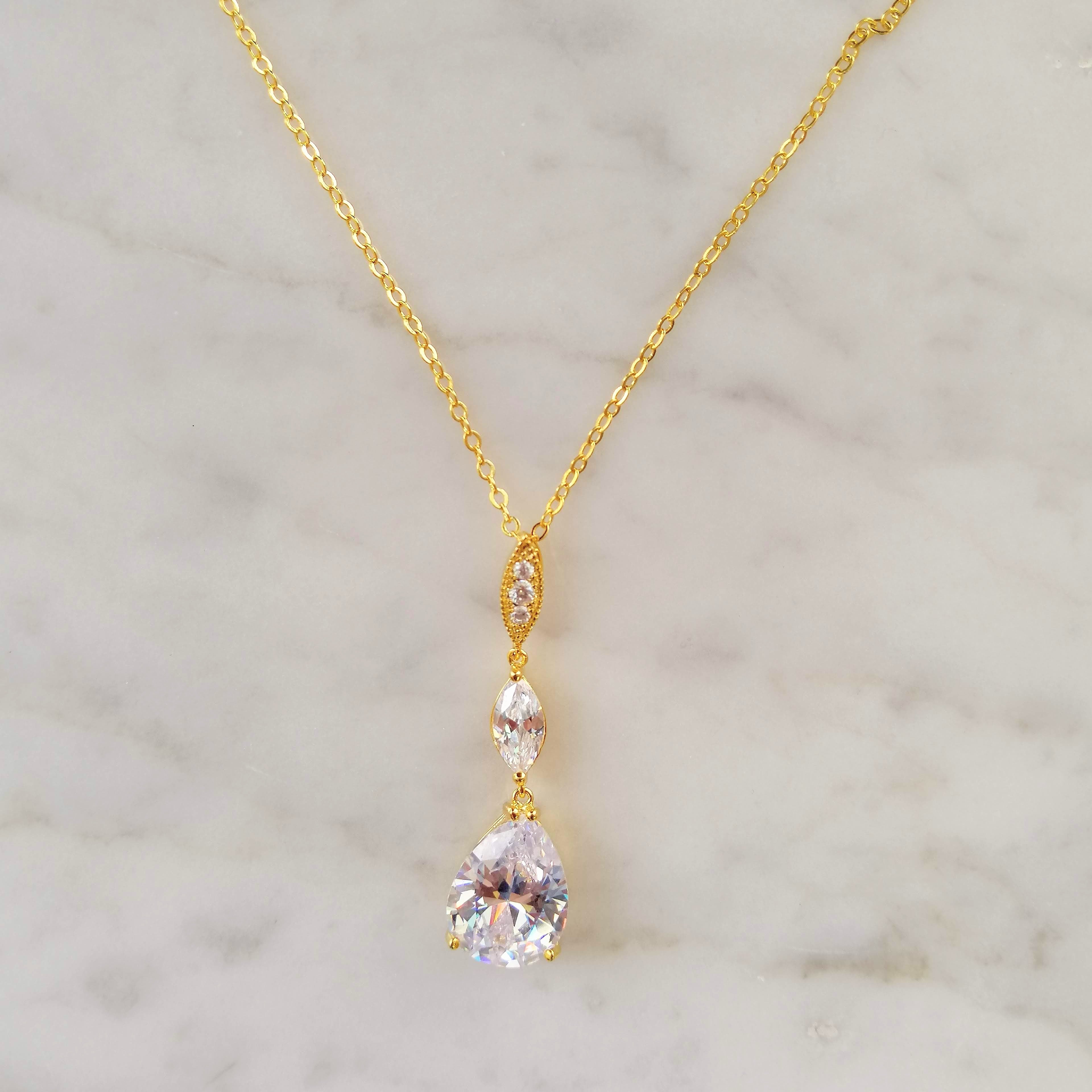 CD579 COLLAR DORADO GOTA EXTRA LARGO