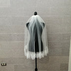 VI118 VELO IVORY CORTO ENCAJE DOBLE