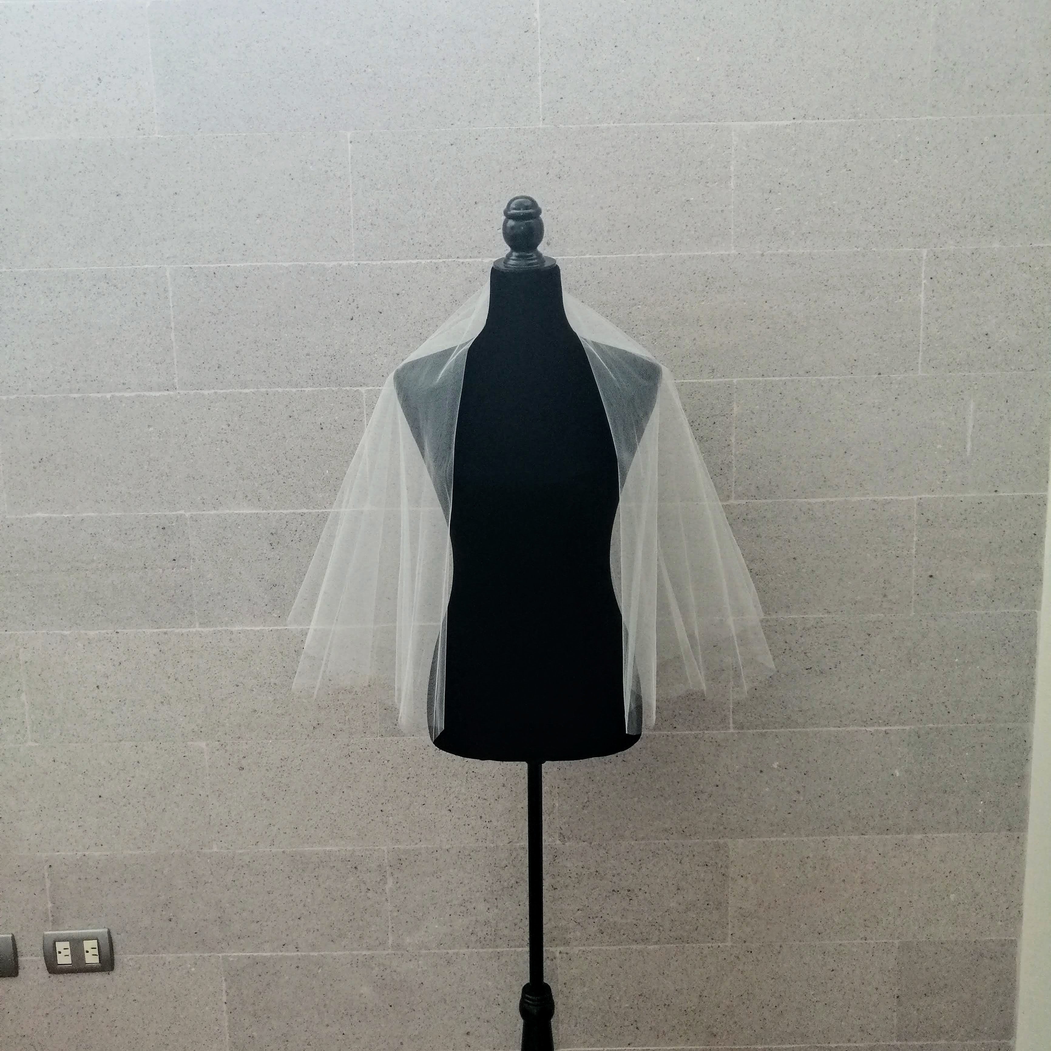 VB334 Velo Blanco corto Liso