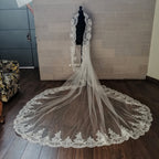 OSLO Mantilla Ivory 5 metros encaje completo Corazon VI336