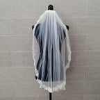 BURKINA Velo Blanco con Encaje VB358