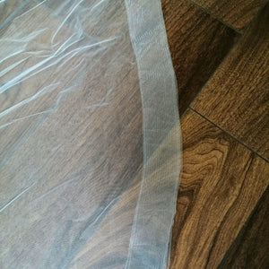 VELO IVORY 3 MTS CORTO Y LARGO HORSETAIL