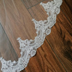 LUISIANA Velo 3 Ivory Metros Encaje Completo